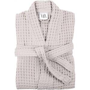 NEW NAIX unisex shkoder cotton waffle robe in stone